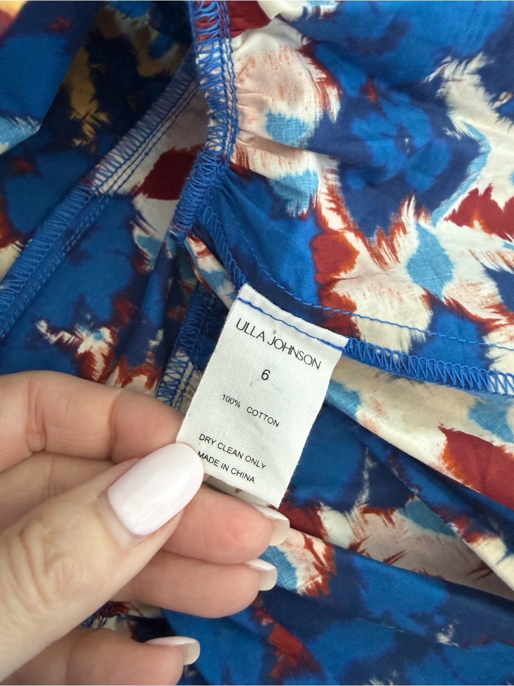 Ulla Johnson Embellished Lucia Tiered Ruffle Top in Wildflower size 6 - Picture 7 of 9